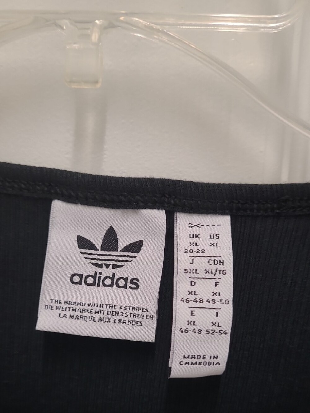 adidas Black Long Sleeve Crop Top & Black Flare Leggings Set - Picture 3 of 8